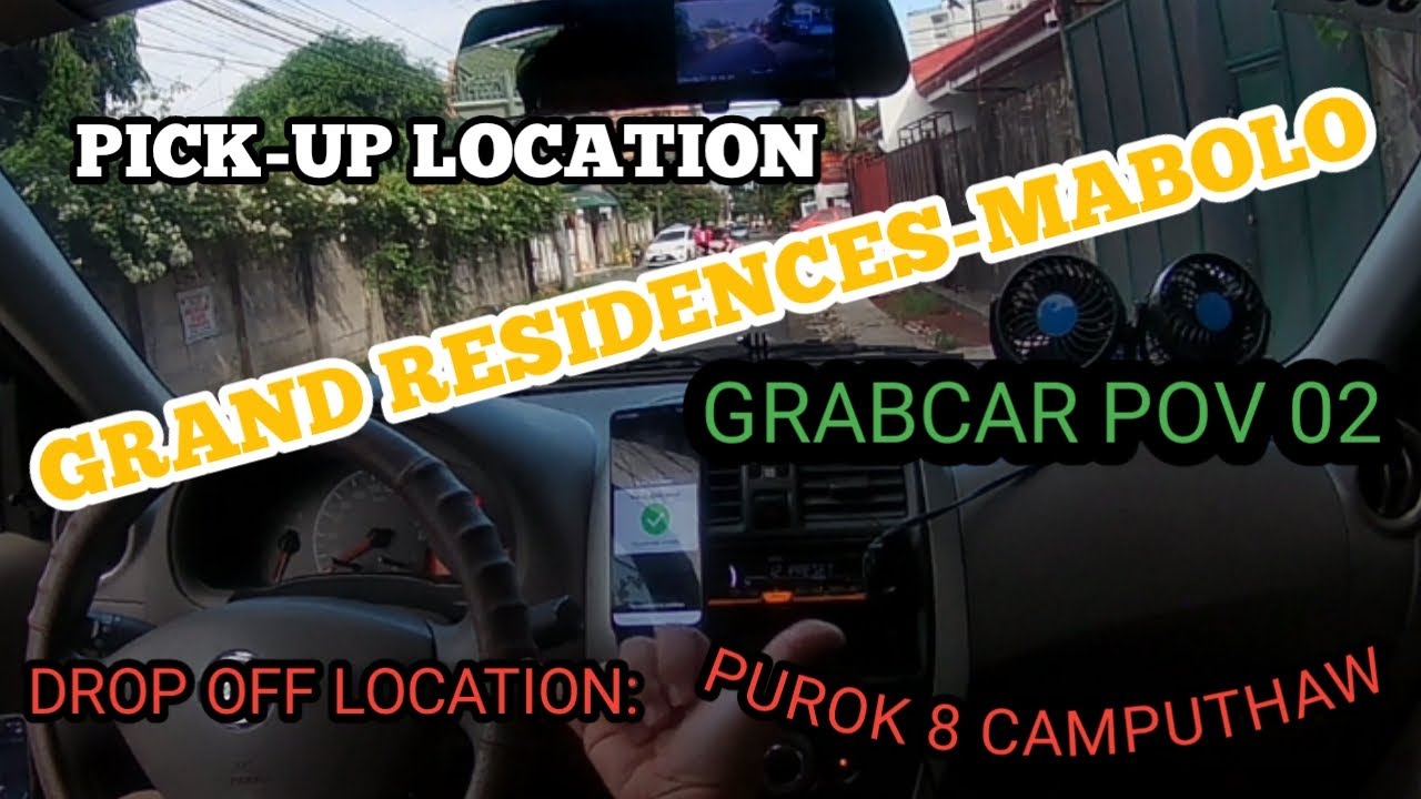 Grand Residences - purok 8 Camputhaw | GrabCar POV 2 | POV Driving | Car POV | BUHAY GRAB DRIVER