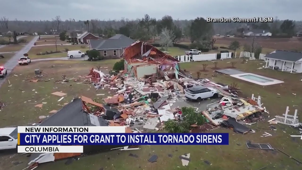 Columbia, TN applies for grant to install tornado sirens - YouTube