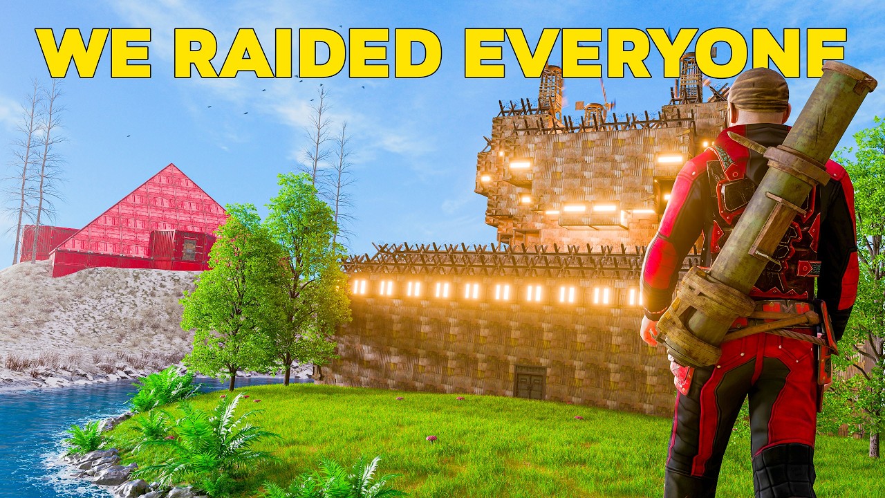 We Built The BIGGEST BASE And RAIDED The Entire Server  - Vanilla Rust