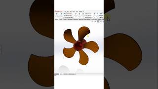 Fan 5 Blade ||Solidworks 💯🔥#SolidWorks #design #art #wings #shorts #youtubeshorts #viral #trending