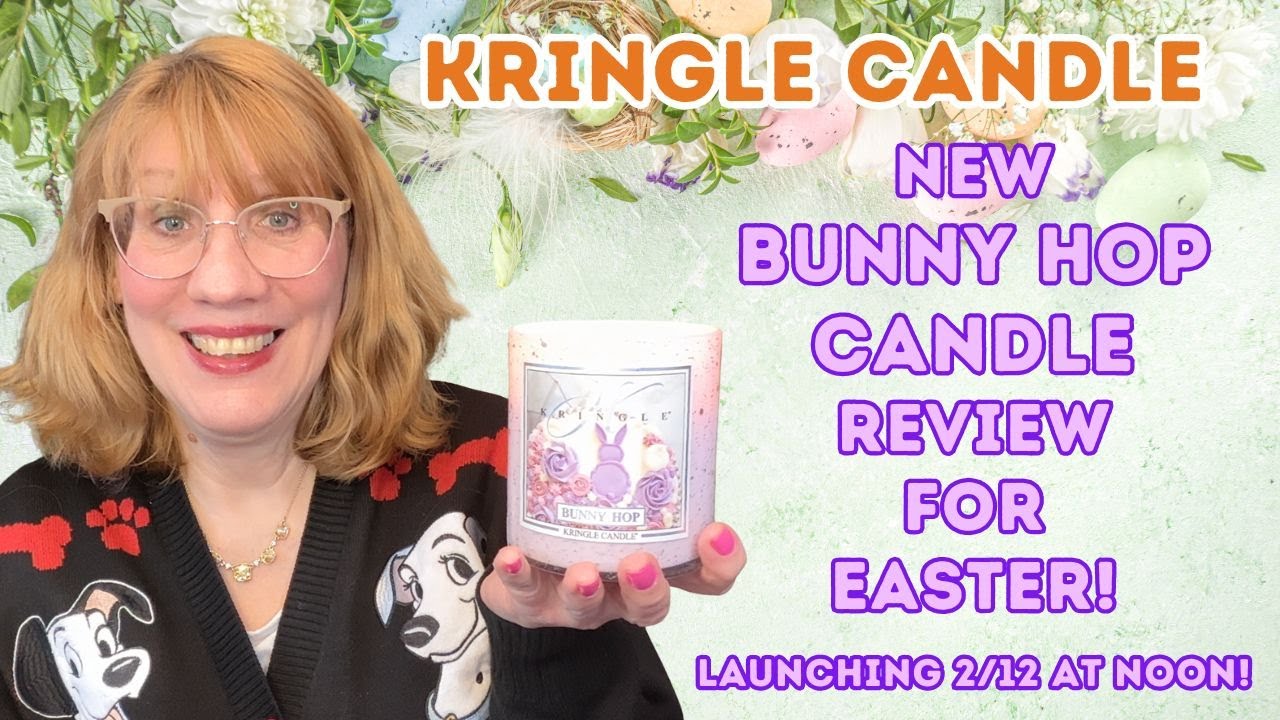 Обзор новой пасхальной свечи Kringle Candle "Bunny Hop"!