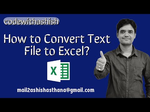 How to Convert CBSE Result Text File (.txt)  to Excel || by: Ashish Asthana