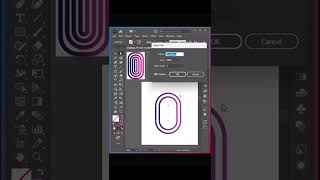 Illustrator mein  design banana itna easy hai! 🤩 Bas Offset Path tool use karo aur dekho yeh kamaal.
