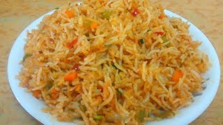 వెజ్  షెజ్వాన్ ఫ్రైడ్ రైస్ రెసిపీ | veg Schezwan fried rice in telugu | Schezwan fried rice recipe