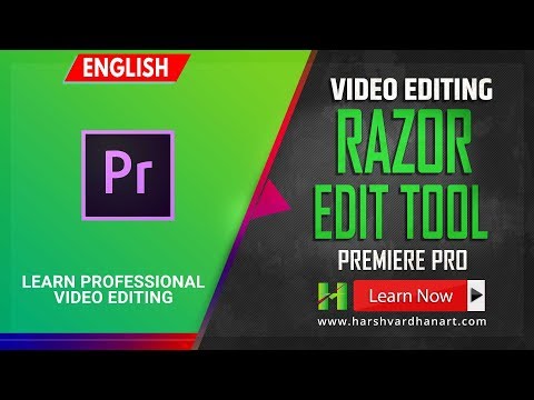 Learn Video Editing- How To Use Razor Tool In Premiere Pro Tutorial for Beginners
