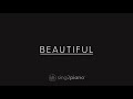 Beautiful Piano Karaoke Instrumental Bazzi & Camila Cabello Beautiful Piano Karaoke Instrumental Bazzi & Camila Cabello