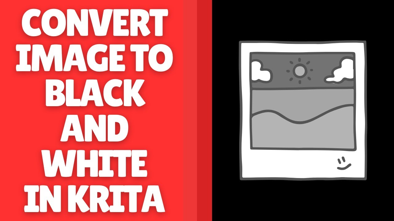 How to Convert an Image to Black and White in Krita