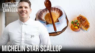 Michelin Star scallop, tomato and XO dish created by Chef Jean Delport at Restaurant Interlude