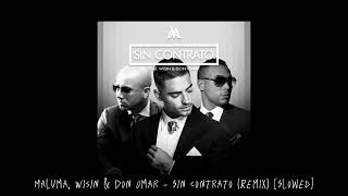 Maluma, Wisin & Don Omar - Sin Contrato (Remix) [Slowed]