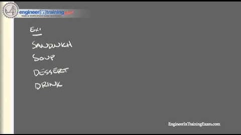 Counting Rule - Engineer In Training FE EIT Review