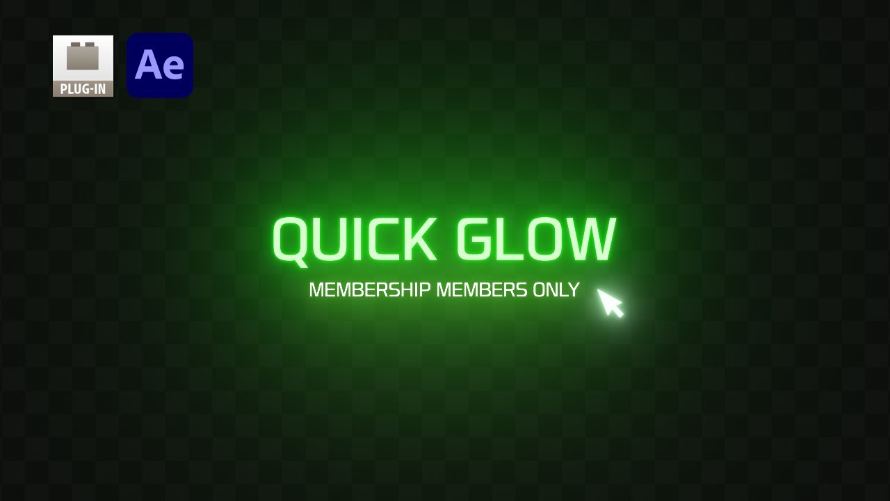 After Effects Quick Glow Preset Tutorial - YouTube