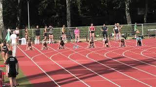 100m K U16 bieg 7 - Poznań 20210904