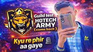 HOTECH ARMY Is Back 🔥 Guild Test 1v1 Full Action #freefire #raistar #hotech #freefirelive