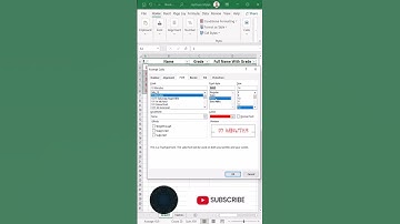 Excel Font Format style