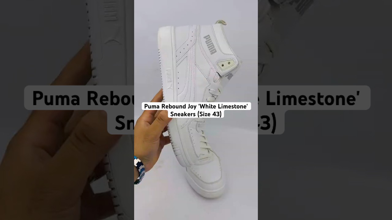 Puma Rebound Joy 'White Limestone' Sneakers (Size 43) - 374765-06 
