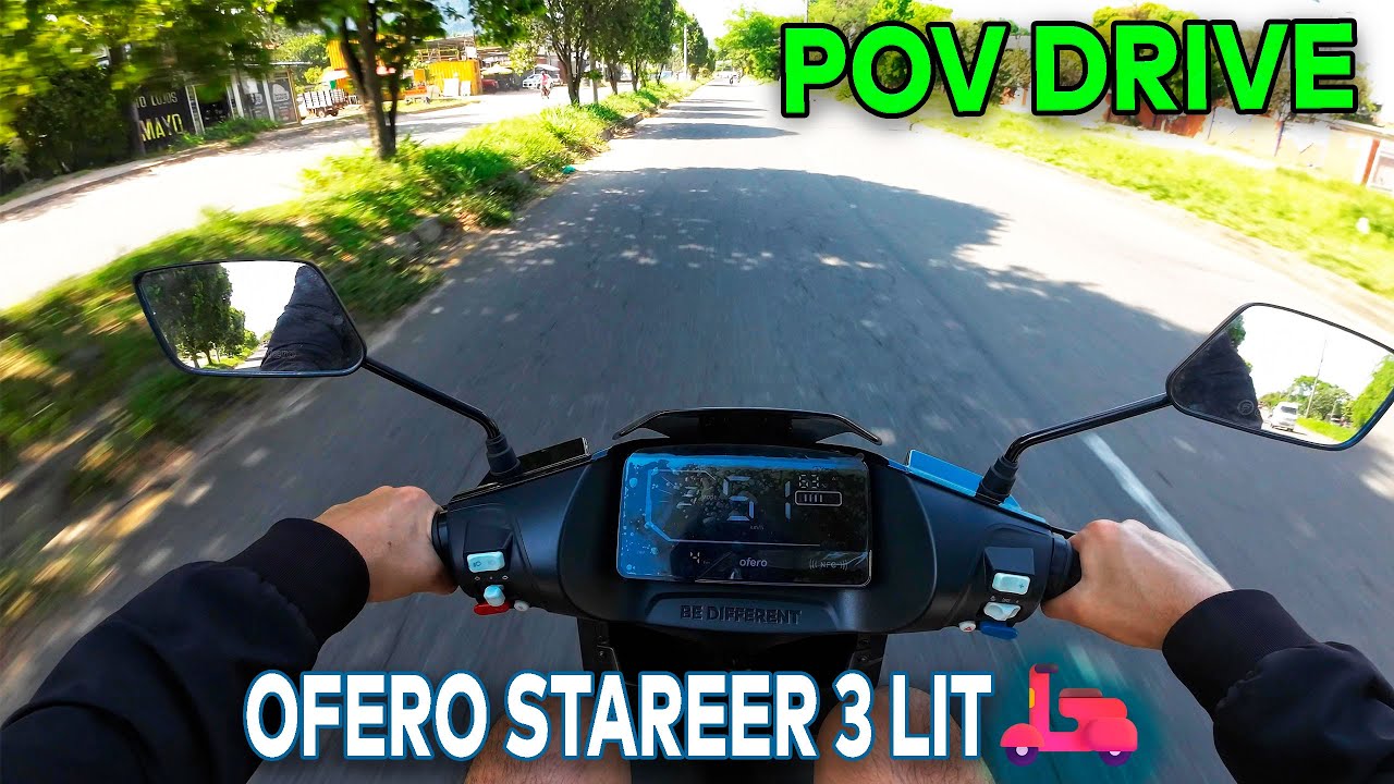 🔋 POV Drive: OFERO Stareer 3 Lit | Velocidad y Autonomía Real | Moto Eléctrica en Colombia 🛵