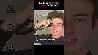 Ranking Epic Shaving Eyebrows Pranks! #tiktok #usa #prank #ranking