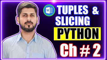 Tuples and Slicing in python programming | python programming