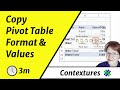 How To Copy A Pivot Table