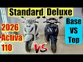 New 2026 Honda Activa 110 Standard vs Deluxe 🔥 Detailed Comparison Review