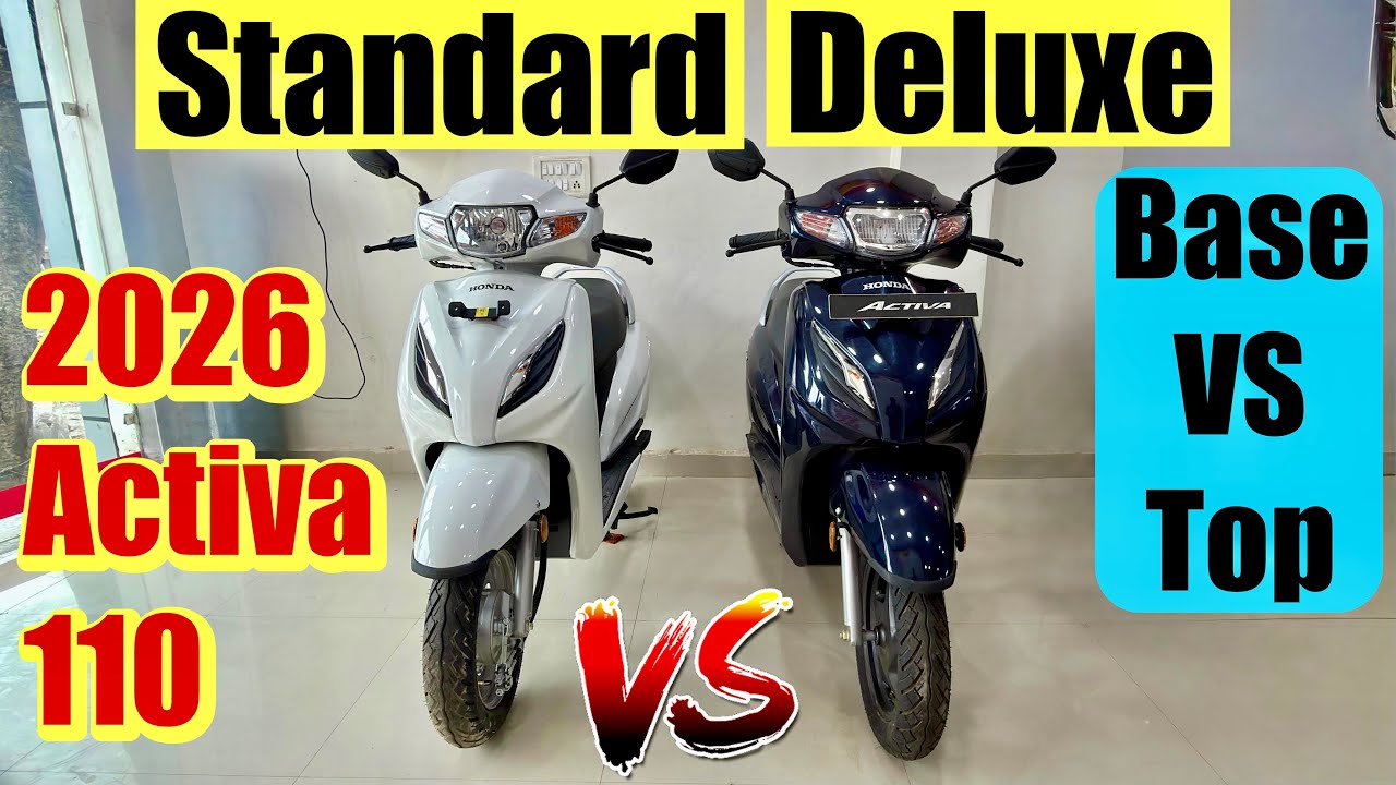 New 2026 Honda Activa 110 Standard vs Deluxe 🔥 Detailed Comparison Review
