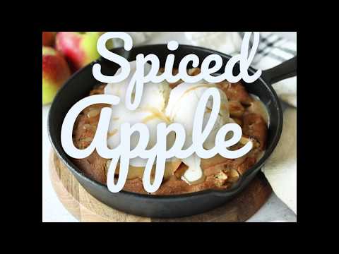 Spiced Apple Skillet Cookie