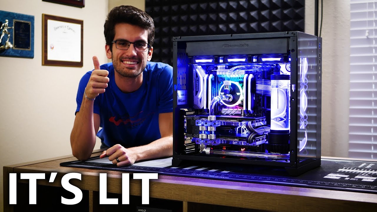 I Built a Ryzen 7 2700X Custom Loop PC! - YouTube