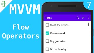 Combining multiple Flows - MVVM To-Do List App with Flow and Architecture Components #7