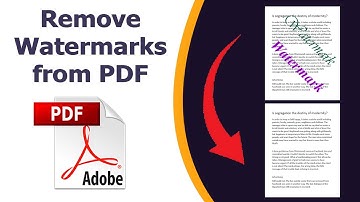 How to remove a watermark from a PDF using adobe acrobat pro dc