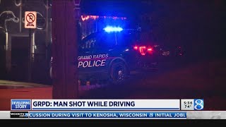 GRPD: Man shot while driving; 44 casings found