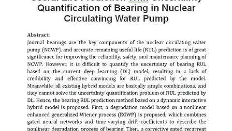 Interactive Hybrid Model for Remaining Useful Life Prediction With Uncertainty Quantification of Bea