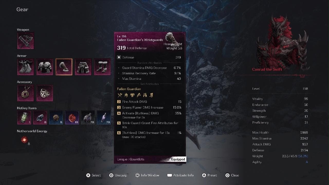 The First Berserker: Khazan Fallen Guardian's Armor/Weapon set