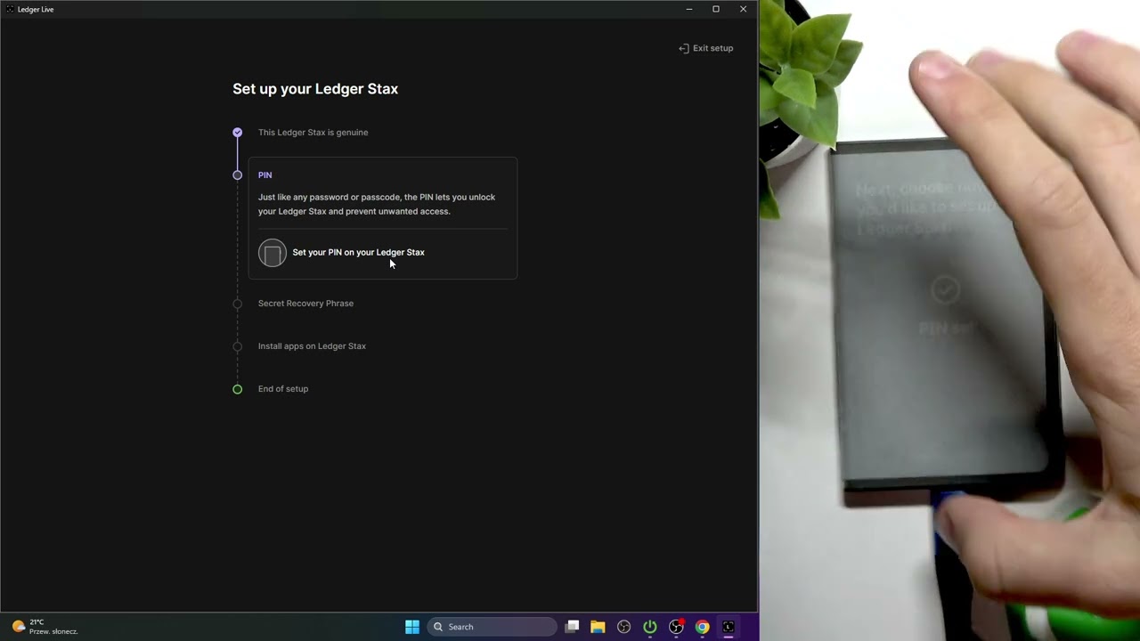 LEDGER Stax – How to Set Up Crypto Wallet Using PC