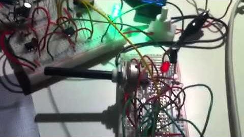 breadboard "atari punk console" with 8 step sequencer and filter