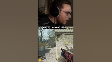 Ropz INSANE 1v4 😱 #ohnepixel #clips