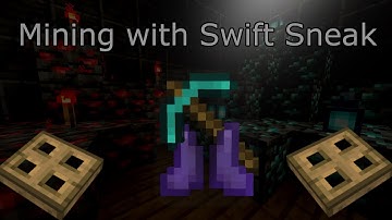 Mining more efficient with Swift Sneak in Minecraft (upcoming 1.19)