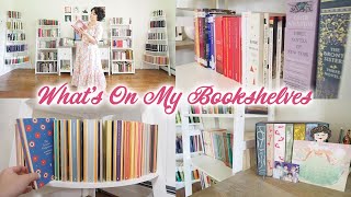 BOOKSHELF TOUR | classics, cozy reads & colorful covers