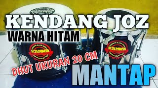 KENDANG MANTAP WARNA HITAM DHUT UKURAN 20 CM
