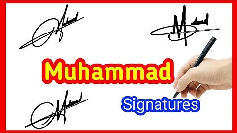 Signature style of my name M | Muhammad name signature style | M signature style