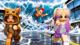 SOBREVIVIMOS al FIN DEL MUNDO en BROOKHAVEN ROBLOX! LYNA Y MANDARINA