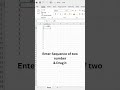How to Fill Serial Numbers Fast in Excel | Excel Tips #Shorts