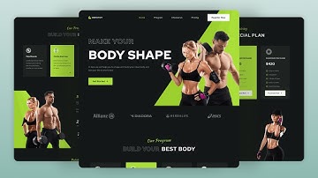 💪 Build & Deploy a Responsive Gym Website Design Using HTML CSS & JavaScript