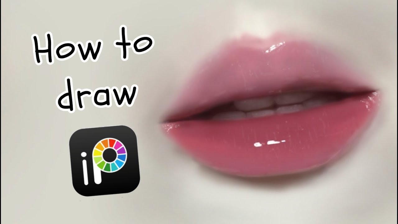 Realistic Glossy Lips Drawing | Step-by-Step Tutorial in Ibis Paint X 💋