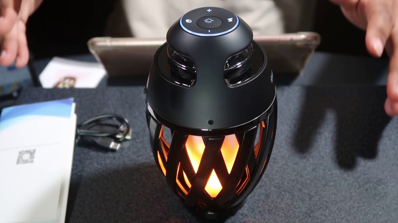 DIKAOU Led Flame BLUETOOTH Speaker UNBOXING and REVIEW!!!! - YouTube