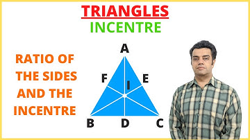 Interior Angle Bisector Theorem || Ratio of the sides and the Incentre || Geometry