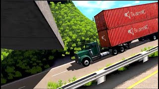 Cars vs Massive Bridge BeamNGDrive |Extreme truck vs Spikes BeamNG.Drive screenshot 4