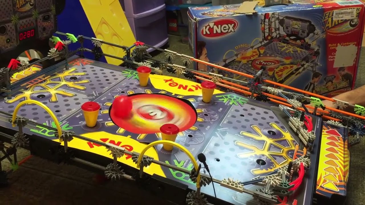 K'Nex Electronic Arcade Pinball Machine Review and Play from 2002!