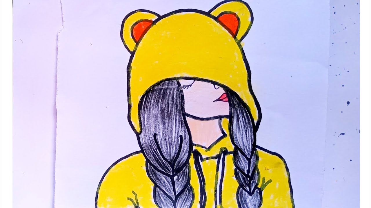 How to draw a girl / easy girl drawing/ easy drawing tutorial - YouTube