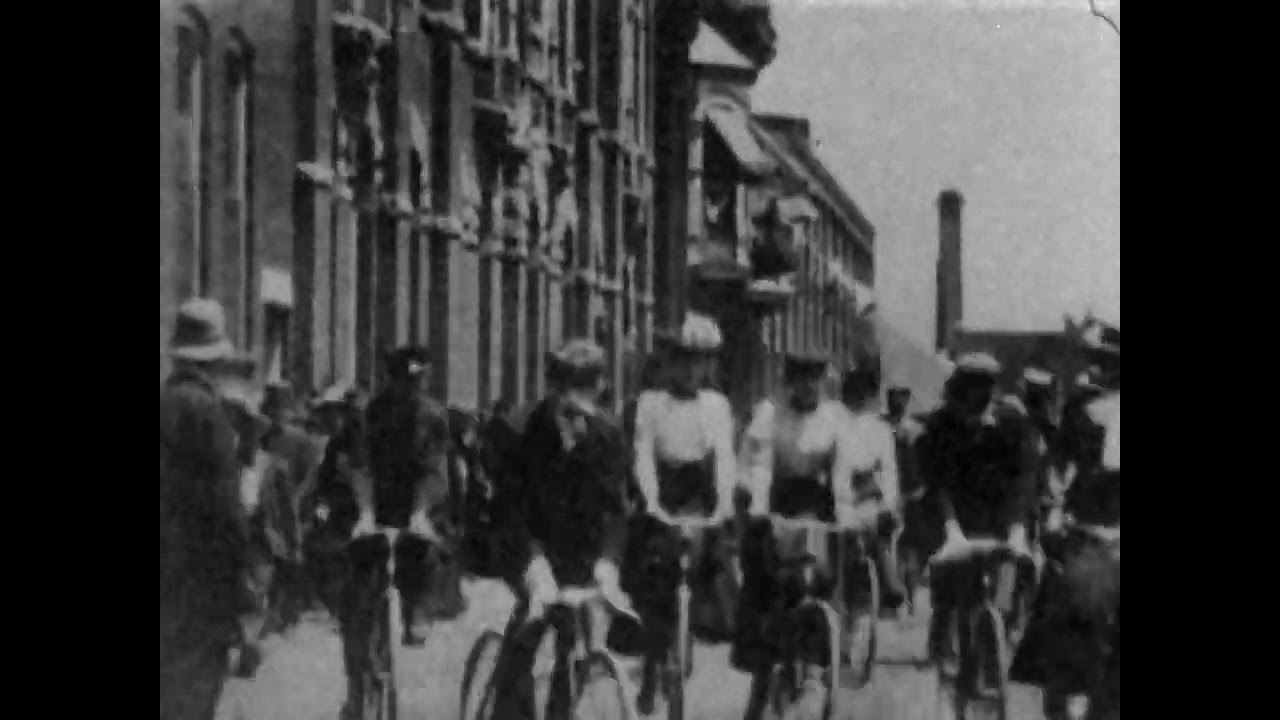 Parke Davis' Employees (1899 Original Black & White Film)