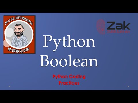 Python 08 | Stepwise | Boolean | O/A Level | By ZAK